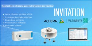 invitation aux salons ACHEMA et CONGRÈS ESS