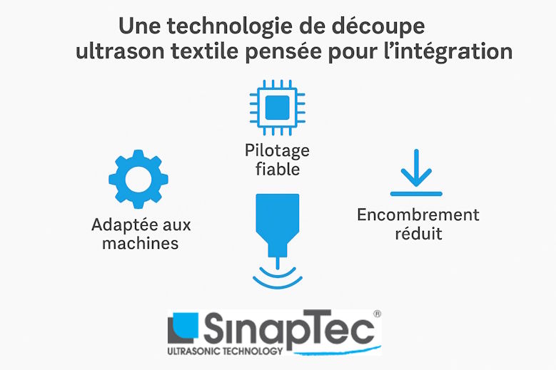 intégration des découpes textiles par ultrason