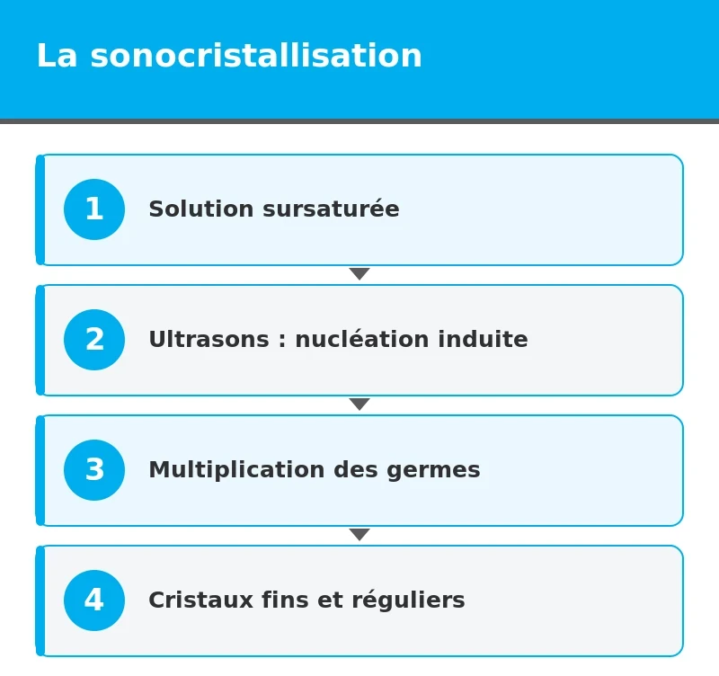 schéma sonocristallisation